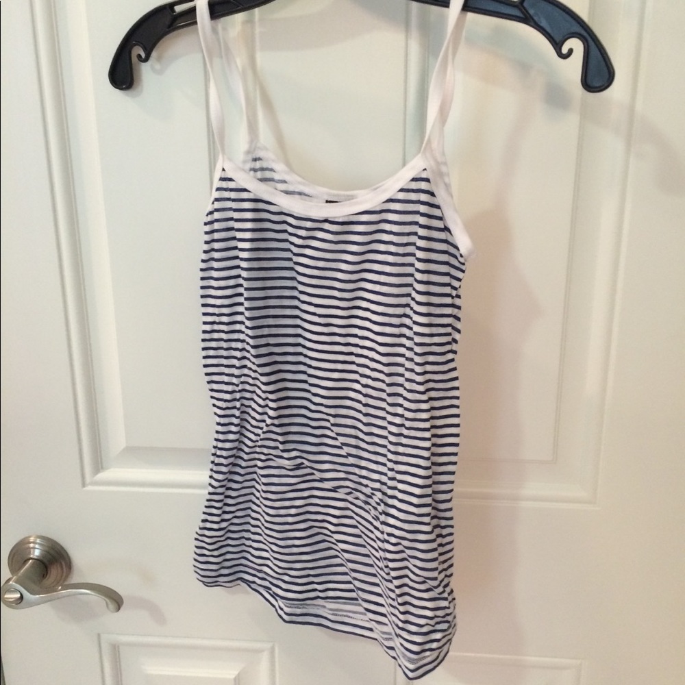 URBAN OUTFITTERS BDG White Striped Tank Top SMALL